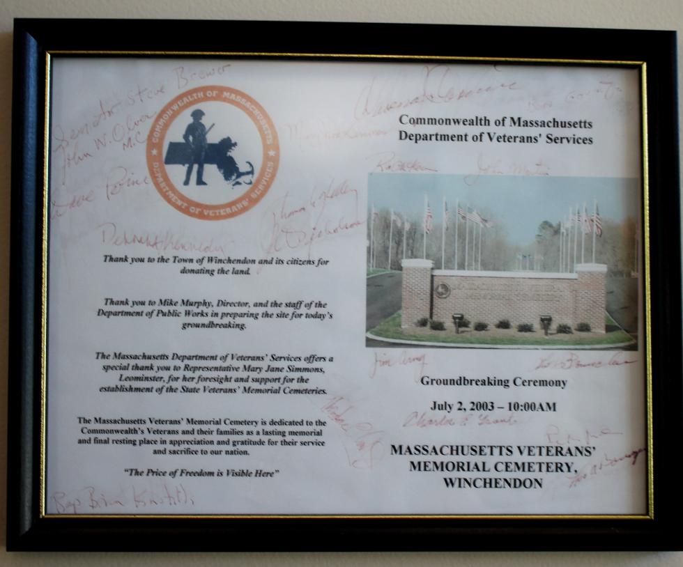 Mass State Veterans Cemetery Winchendon Massachusetts